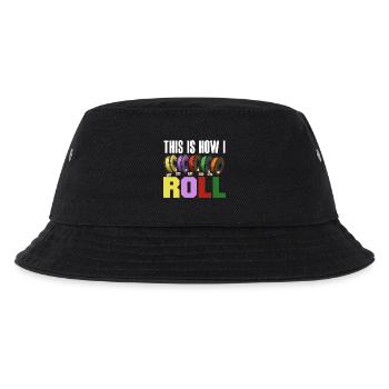 This Is How I Roll 3D Druck Filament Rolle - Kinder Bucket Hat - Schwarz - Vorne