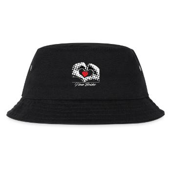 Heart in Hands Clamping Blocks - Kids’ Bucket Hat - black - Front