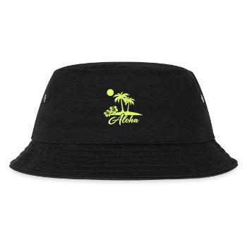 Aloha Palm Trees Island Silhouette - Kids’ Bucket Hat - black - Front