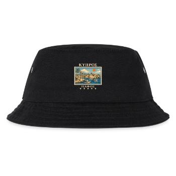 Zypern Paphos Vintage Reisemarke - Kinder Bucket Hat - Schwarz - Vorne