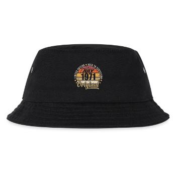 Mythischer Geburtstag 1971 Vintage-Geschenk 1971 - Kinder Bucket Hat - Schwarz - Vorne