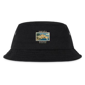Spanien Eivissa Vintage Reisemarke - Kinder Bucket Hat - Schwarz - Vorne
