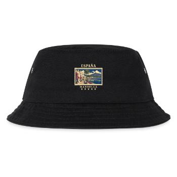 Spanien Marbella Vintage Reisemarke - Kinder Bucket Hat - Schwarz - Vorne