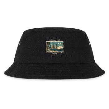 Abu Dhabi Vintage Reisemarke - Kinder Bucket Hat - Schwarz - Vorne