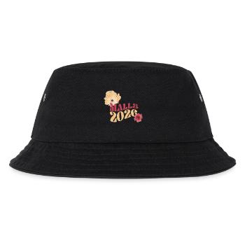 Malle 2026 - Mallorca Reise - Kinder Bucket Hat - Schwarz - Vorne