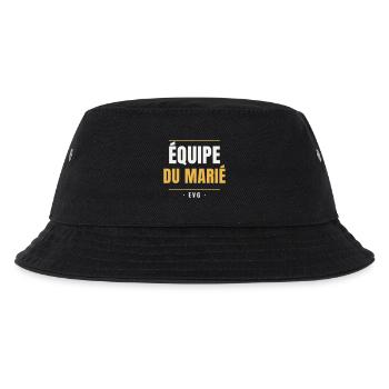 Équipe du Marié EVG Or Enterrement Vie Garçon - Kinder Bucket Hat - Schwarz - Vorne