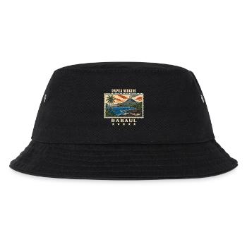 Papua-Neuguinea Rabaul Vintage Reisemarke - Kinder Bucket Hat - Schwarz - Vorne