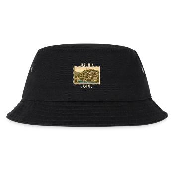 Albanien Berat Vintage Reisemarke - Kinder Bucket Hat - Schwarz - Vorne