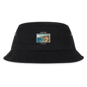 Spanien Mallorca Vintage Reisemarke - Kinder Bucket Hat - Schwarz - Vorne