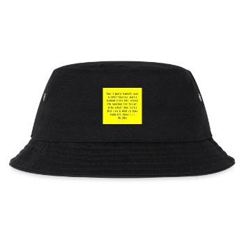 Time as art typography yellow - Kids’ Bucket Hat - black - Front
