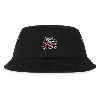 34-Year-Old Princess - Kids’ Bucket Hat - black - Front