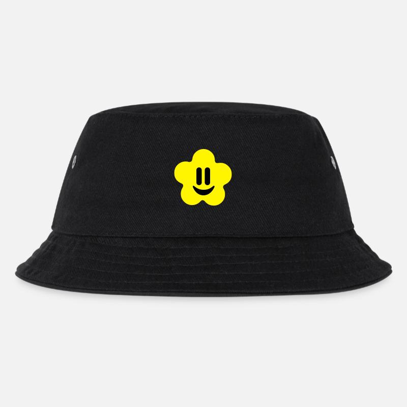 flower power - Kinder Bucket Hat - Schwarz