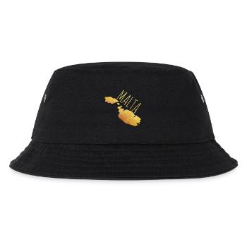 malta - Kinder Bucket Hat - Schwarz - Vorne