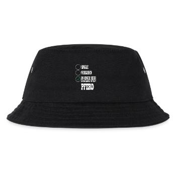 In einer Beziehung mit meinem Pferd - Kinder Bucket Hat - Schwarz - Vorne