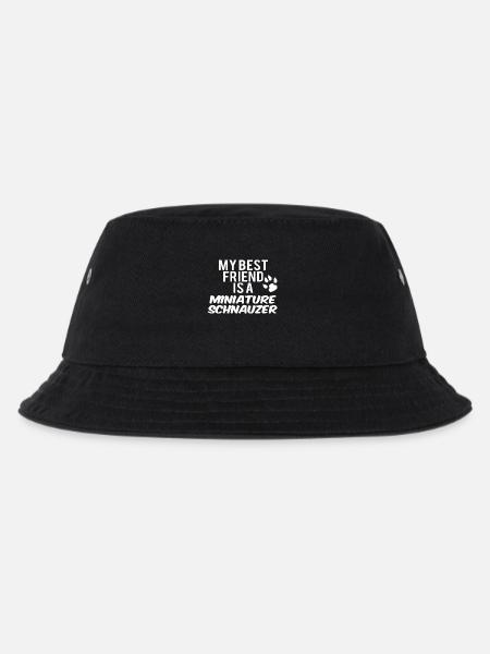 my friend is a miniature schnauzer - Kinder Bucket Hat - Schwarz