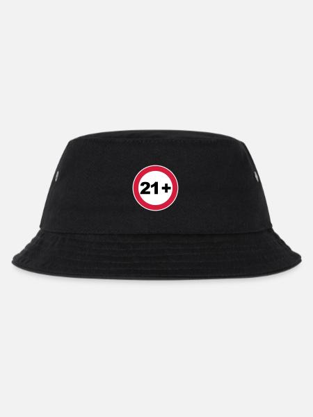 21st birthday 21+ - Kids’ Bucket Hat - black