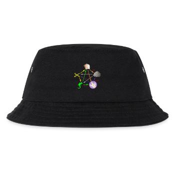 Schere Stein Papier Echse Spock - Kinder Bucket Hat - Schwarz - Vorne