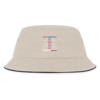 IHR FREUNDLICHER LKW FAHRER - Kinder Bucket Hat - Natur/Navy - Vorne