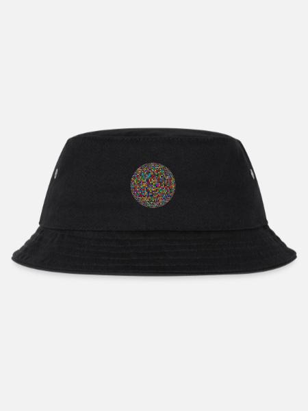 disco ball - Kids’ Bucket Hat - black