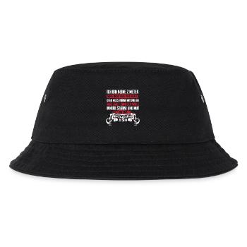 Feuerwehr Feuerwehrfrau Mut Geschenk - Kinder Bucket Hat - Schwarz - Vorne