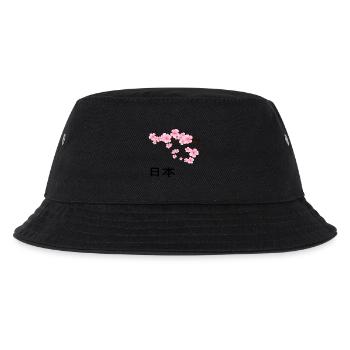 Asien Japanisch Kirschblueten Japan Botanik Kirsch - Kinder Bucket Hat - Schwarz - Vorne