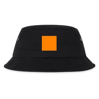 Square orange - Kids’ Bucket Hat - black - Front