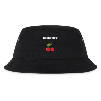 CHERRY STYLE - Kids’ Bucket Hat - black - Front