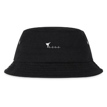 Taekwondo Herzschlag geschenk Kampfsport kampf - Kinder Bucket Hat - Schwarz - Vorne