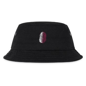 Katar Shirt · Flagge · DNA · Fingerabdruck - Kinder Bucket Hat - Schwarz - Vorne