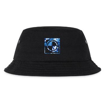 Blue camouflage - Kids’ Bucket Hat - black - Front