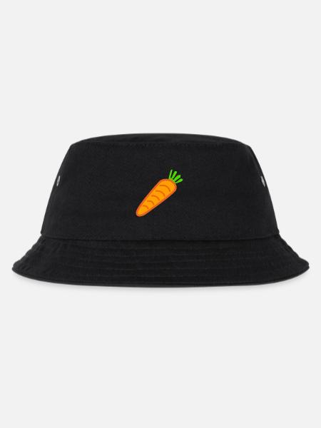 carrots moehren karotten ruebe veggie gemuese vege - Kinder Bucket Hat - Schwarz