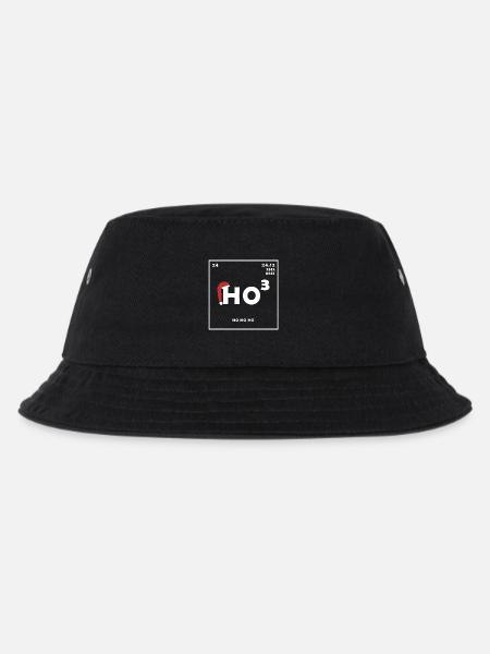 HO HO HO | Weihnachten | Chemie Element - Kinder Bucket Hat - Schwarz
