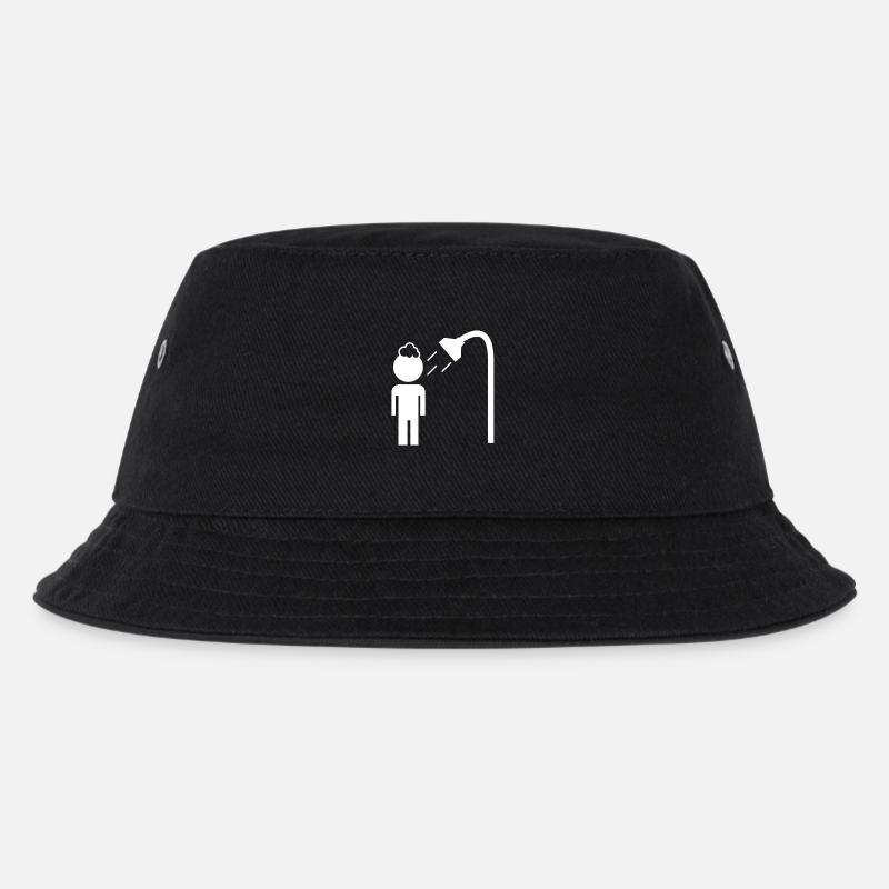 duschen - Kinder Bucket Hat - Schwarz