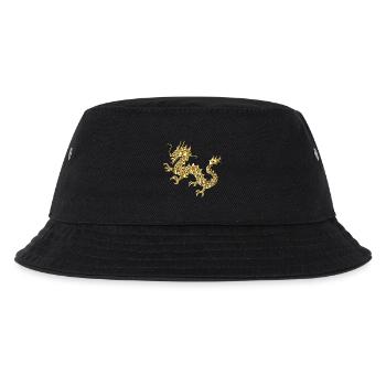 krone crown koenig king castle schloss tower burg2 - Kinder Bucket Hat - Schwarz - Vorne