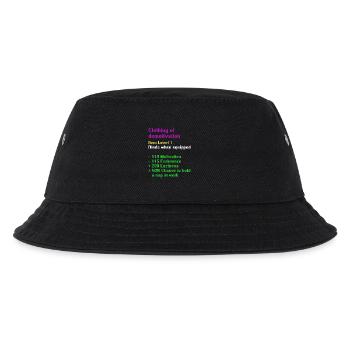 Clothing of demotivation - Kinder Bucket Hat - Schwarz - Vorne