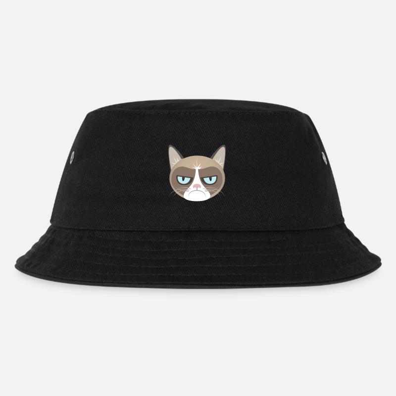 Grumpy Cat - Kids’ Bucket Hat - black