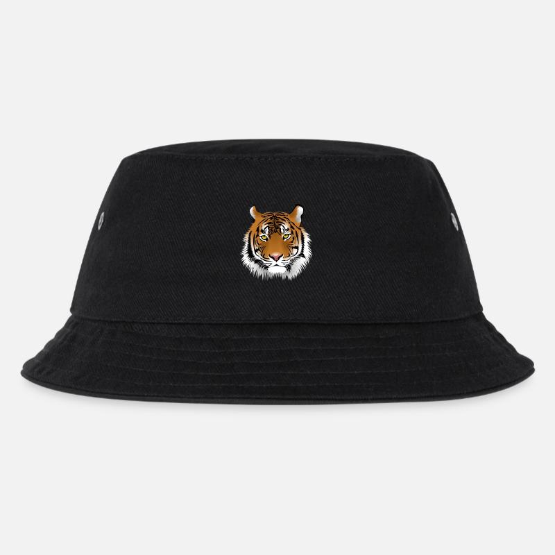 Tiger - Kinder Bucket Hat - Schwarz