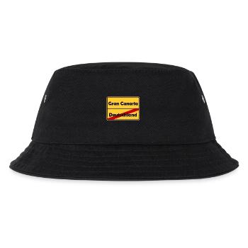 Auswandern nach Gran Canaria! Ortsschild Desing. - Kinder Bucket Hat - Schwarz - Vorne