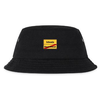 Schweiz Auswandern! Im Ortsschild Desing! - Kinder Bucket Hat - Schwarz - Vorne