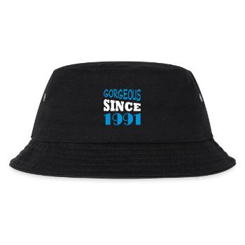 Gorgeous since 1991 - Kinder Bucket Hat - Schwarz - Vorne