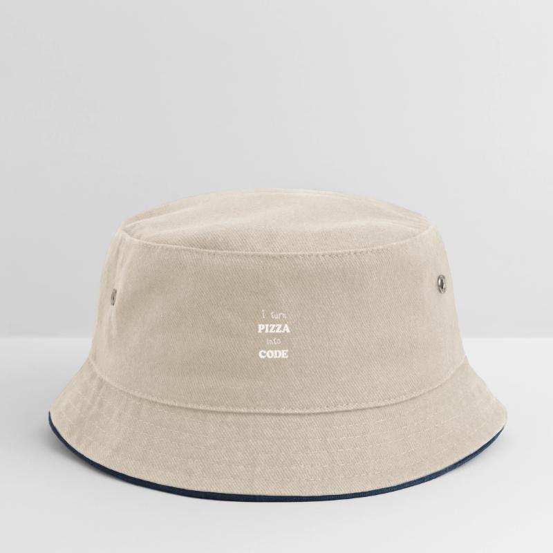 I turn Pizza Into Code Scripting Design Programmer Kids’ Bucket Hat