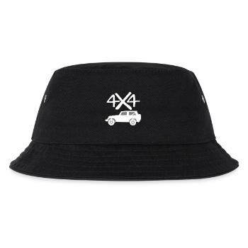4x4 Geländewagen Geschenkidee - Kinder Bucket Hat - Schwarz - Vorne