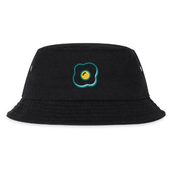 Spiegelei - Kinder Bucket Hat - Schwarz - Vorne