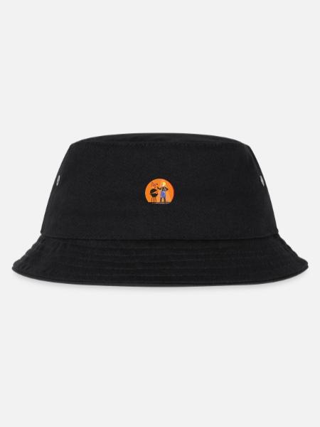 its bbq time - Kinder Bucket Hat - Schwarz