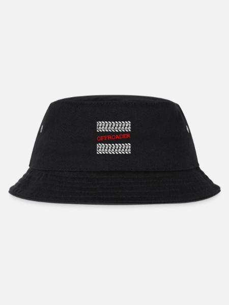 Offroader 4x4 Allrad Reifenspuren Geländewagen - Kinder Bucket Hat - Schwarz