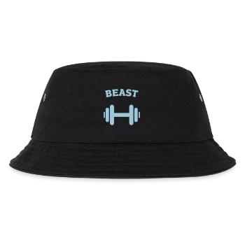 Tier. Paar. Fitnessstudio. heben - Kinder Bucket Hat - Schwarz - Vorne