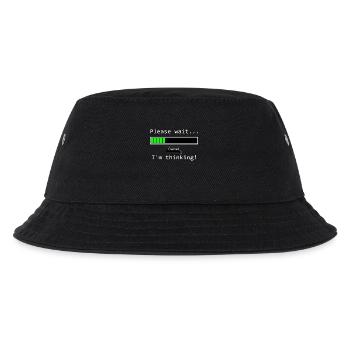 S'IL VOUS PLAÎT ATTENDRE DANS LA PENSÉE Idée Cadeau Design Thème - Bob Enfant - noir - Devant