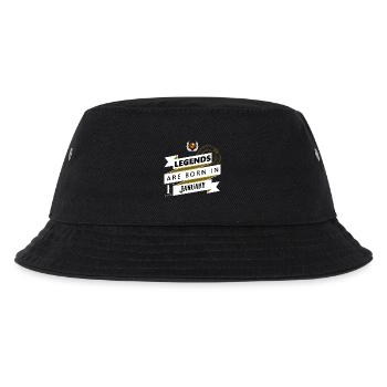 Legends are born in January Legends born - Kids’ Bucket Hat - black - Front