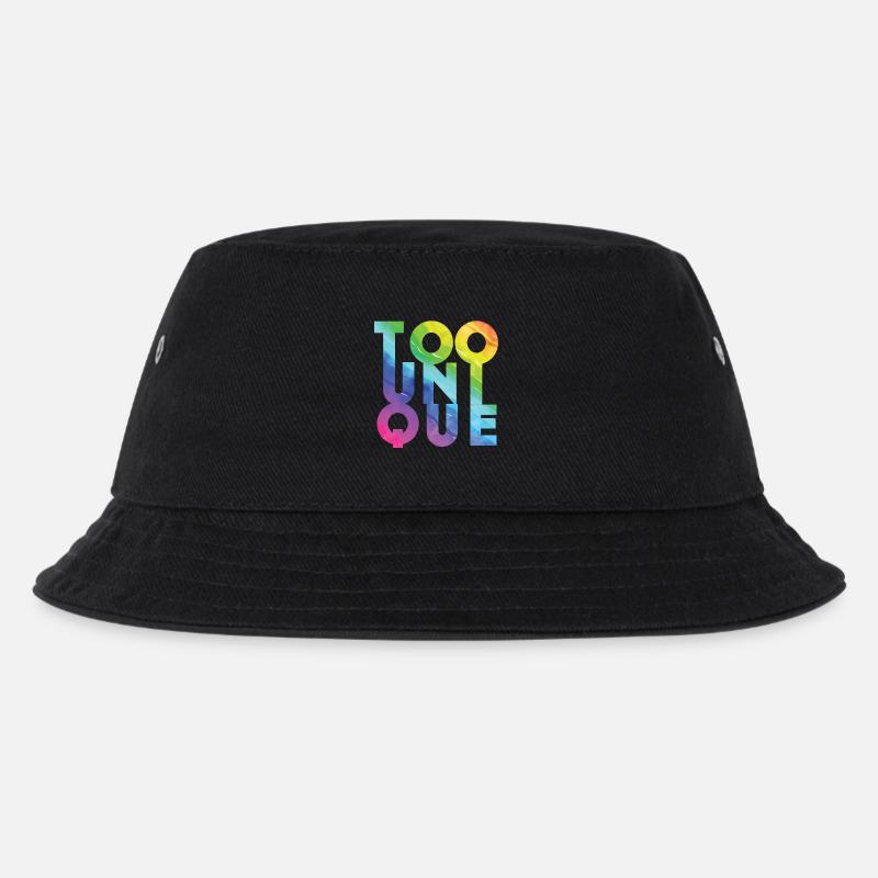 Zu einzigartig - Kinder Bucket Hat - Schwarz