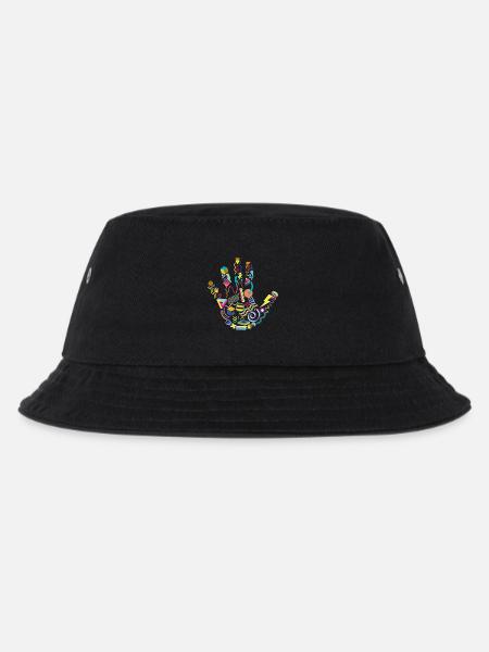 Achtziger Hand - Kinder Bucket Hat - Schwarz